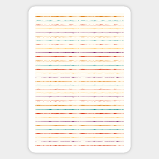 Colored lines pattern Sticker